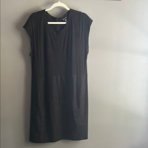 Kenneth Cole Black Sheath Dress Cap Sleeve